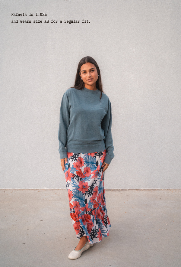 ACID WASH SWEATSHIRT | NAVY BLUE