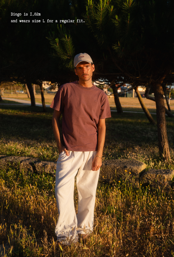 ACID WASH T-SHIRT | BORDEAUX
