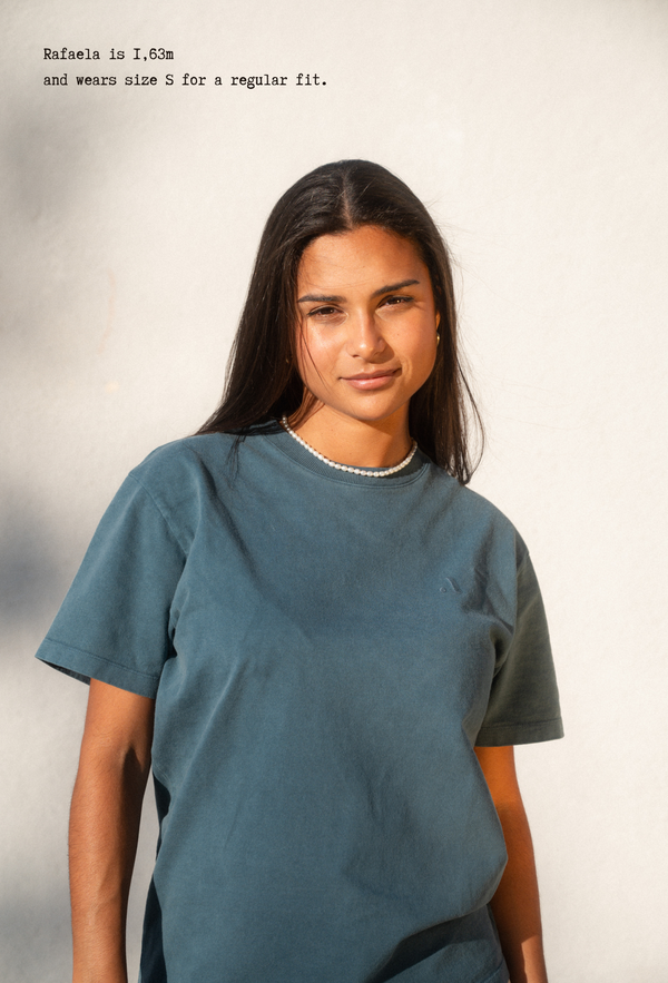 ACID WASH T-SHIRT | NAVY BLUE