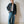 BOMBAZINE OVERSHIRT | NAVY BLUE