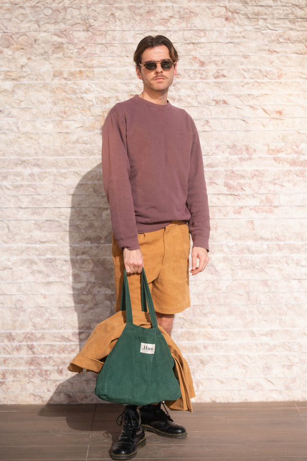 ACID WASH SWEATSHIRT | BORDEAUX