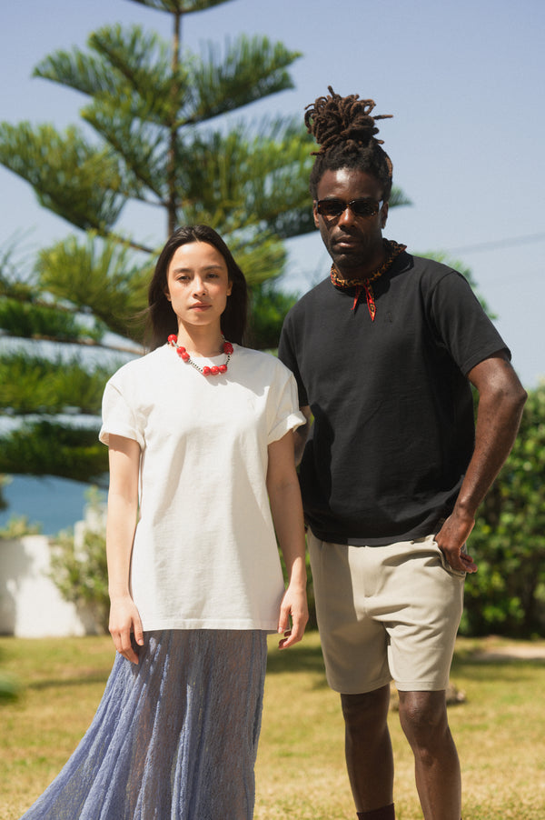 ACID WASH T-SHIRT | RAW WHITE