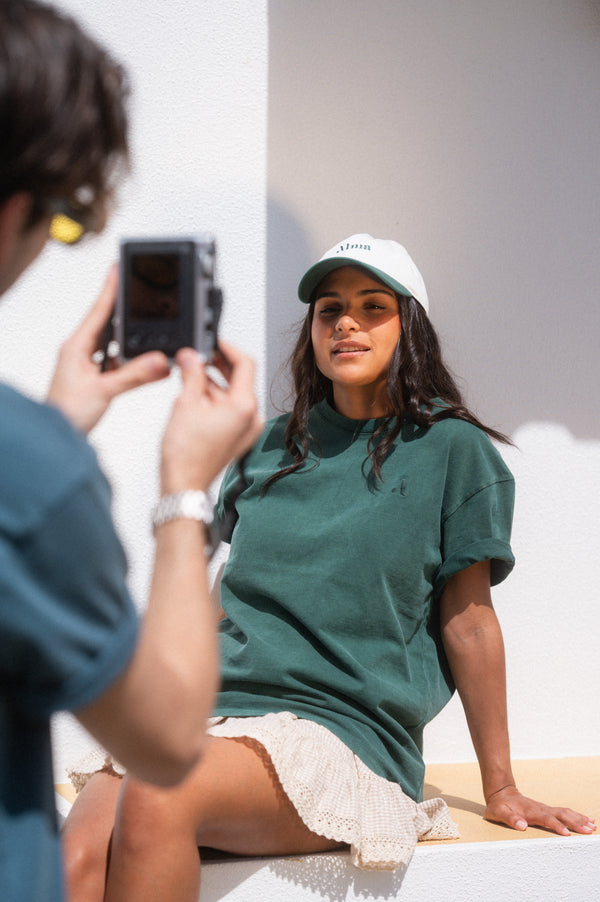 ACID WASH T-SHIRT | FOREST GREEN