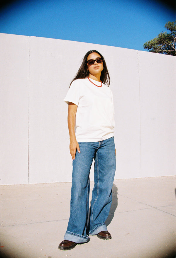 ACID WASH T-SHIRT | RAW WHITE