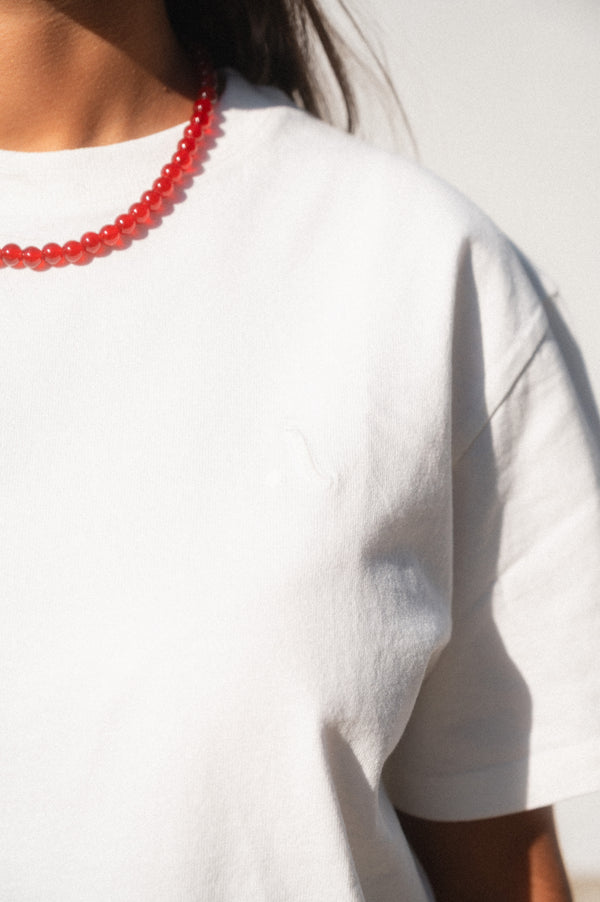 ACID WASH T-SHIRT | RAW WHITE
