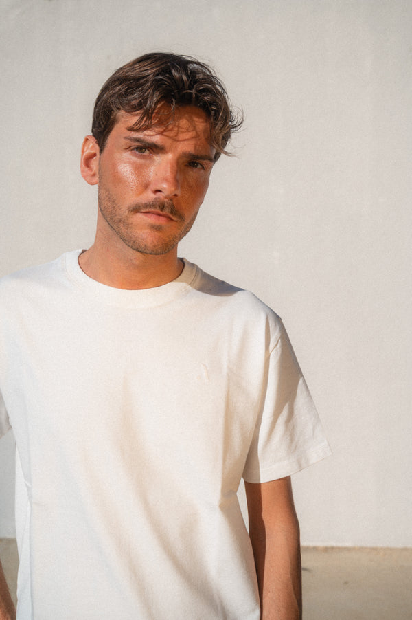 ACID WASH T-SHIRT | RAW WHITE